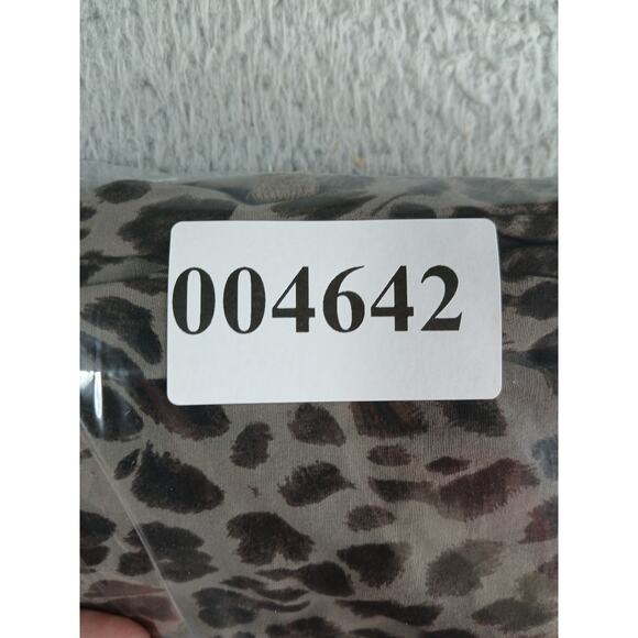 Intro Love The Fit Pants Womens 12 Stretch Brown Capri Leopard Cuffed Drawstring - Picture 9 of 9